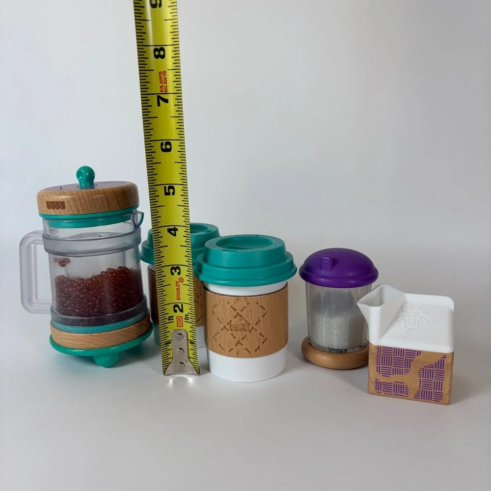 Retired Fisher Price Wooden Early Bird Barista Coffee Set‎ 2015 COMPLETE